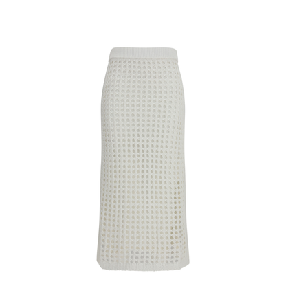 MAYFEYR - Max Mara - Cotton Mesh Skirt - 2611301029600