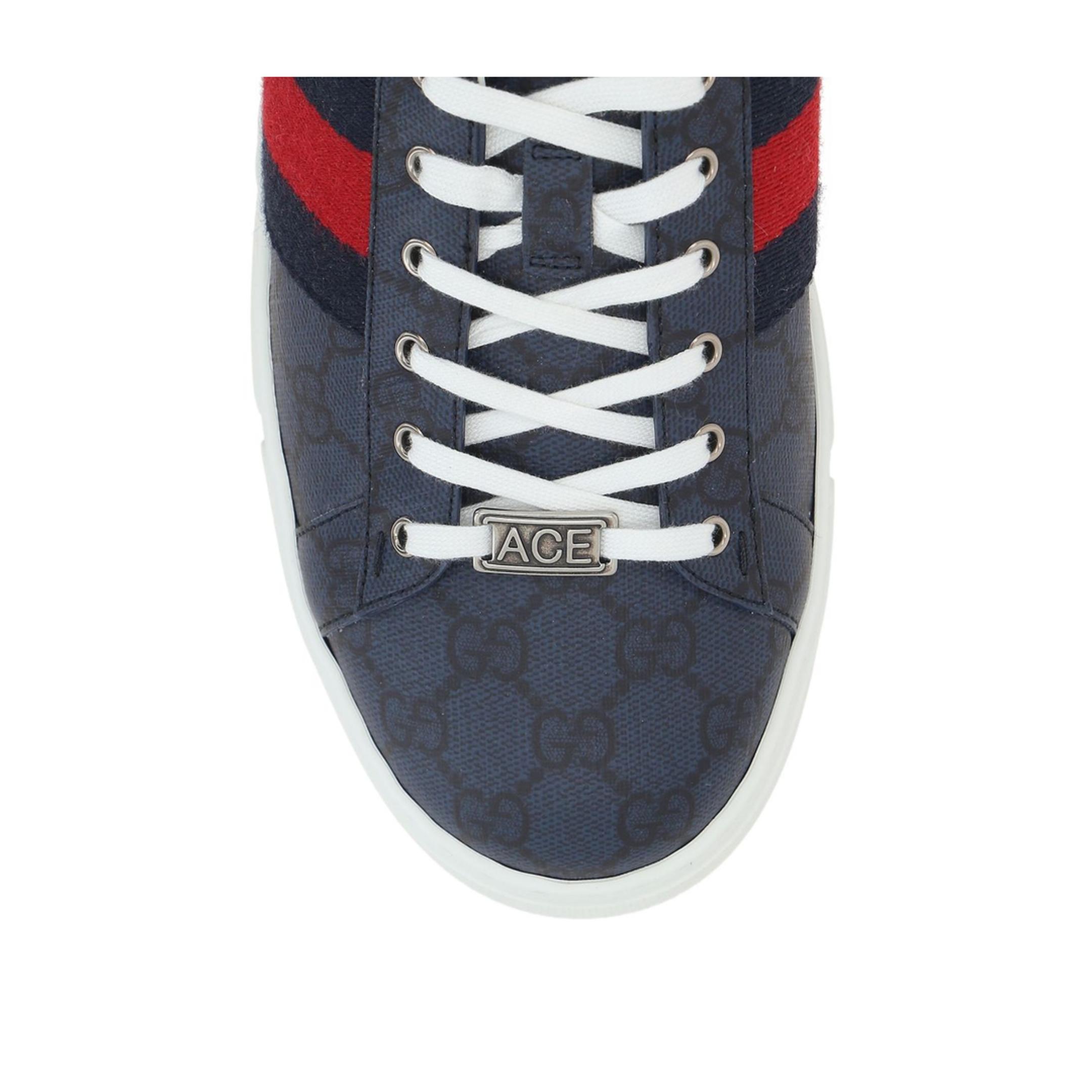Ace Sneaker with Web in Blue GG Supreme
