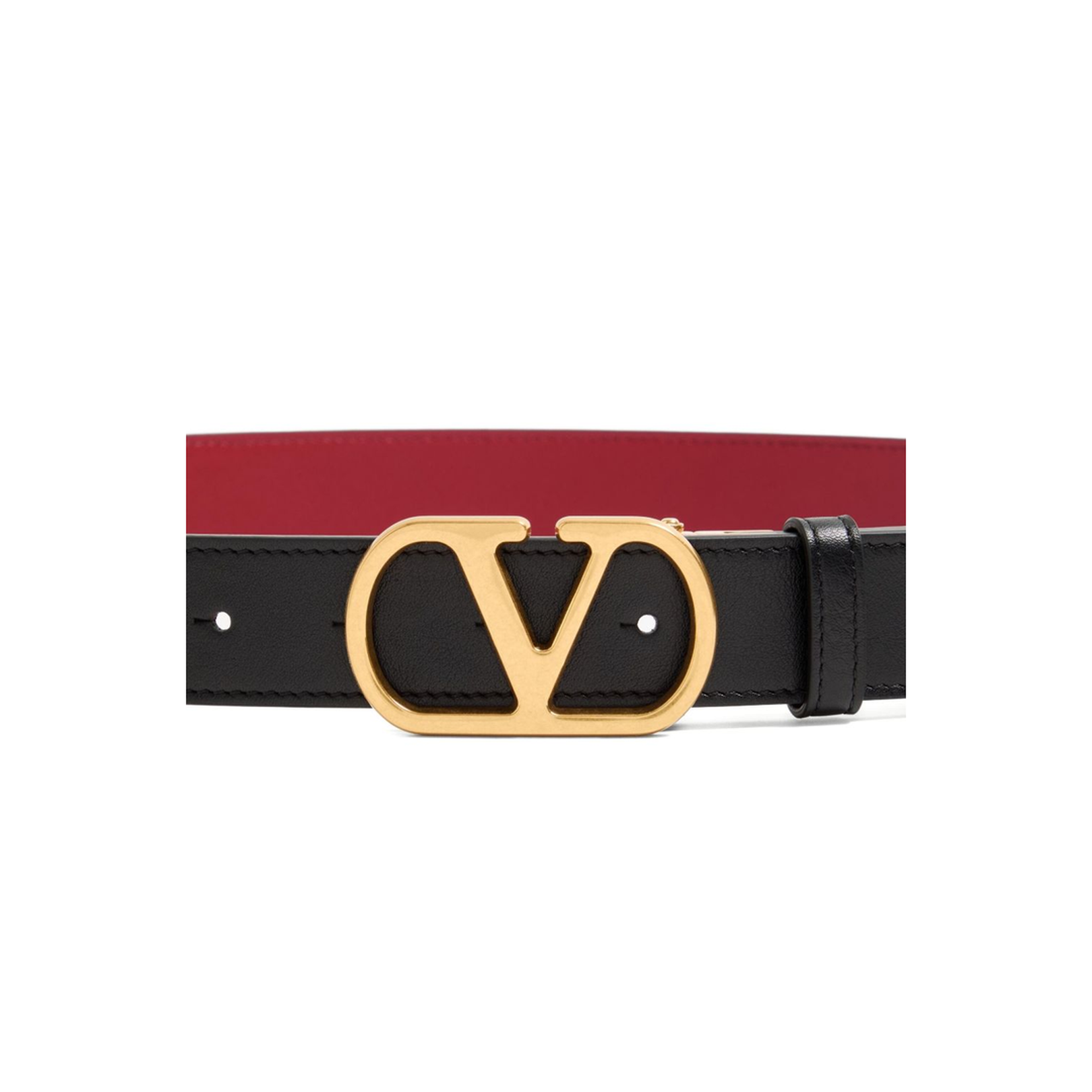 Garavani Vlogo Signature Leather Reversible Belt