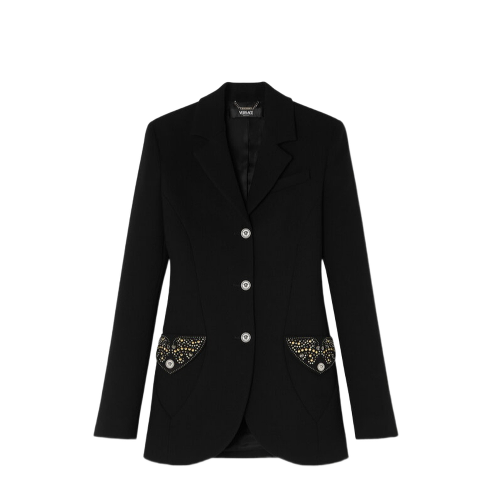 Embellished Pocket Wool Jacket
