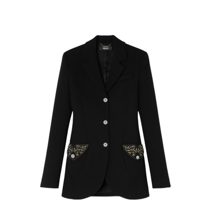 Embellished Pocket Wool Jacket