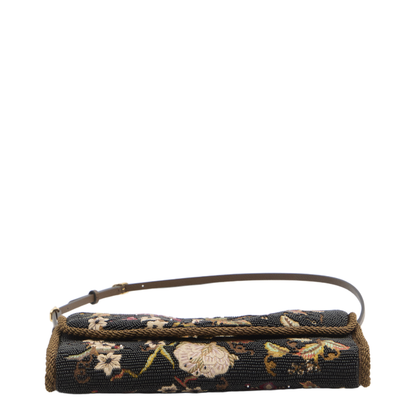 Embellished Fabric VLogo Signature Shoulder Bag