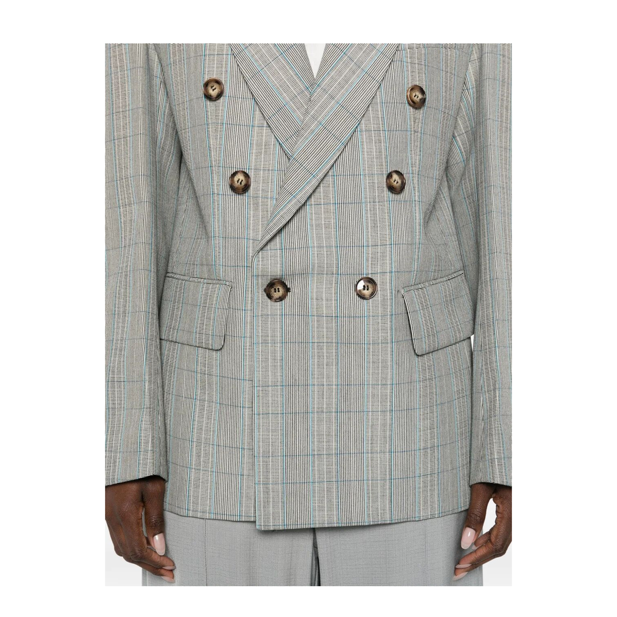 MAYFEYR - Victoria Beckham - Check Wool Double-Breasted Tailored Jacket - 1126WJK006911B