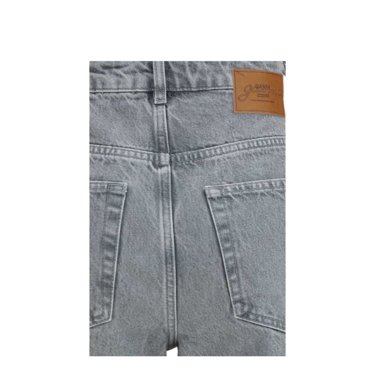 MAYFEYR - Ganni - Rigid Denim Cuffed Jeans - A1190026ZWQ