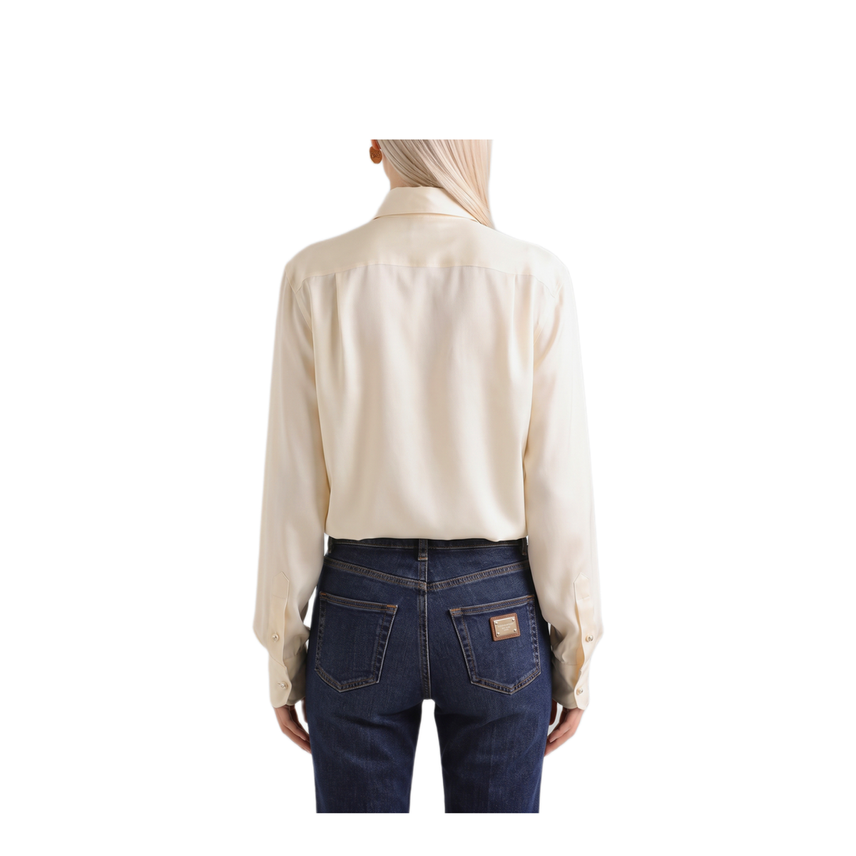 MAYFEYR - Dolce & Gabbana - White Silk Shirt - F5S36TGDDW6W0111