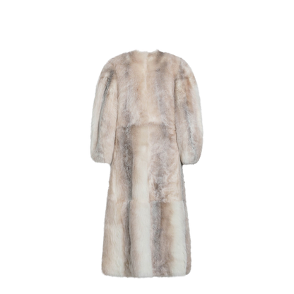 White Dorsato Shearling Coat