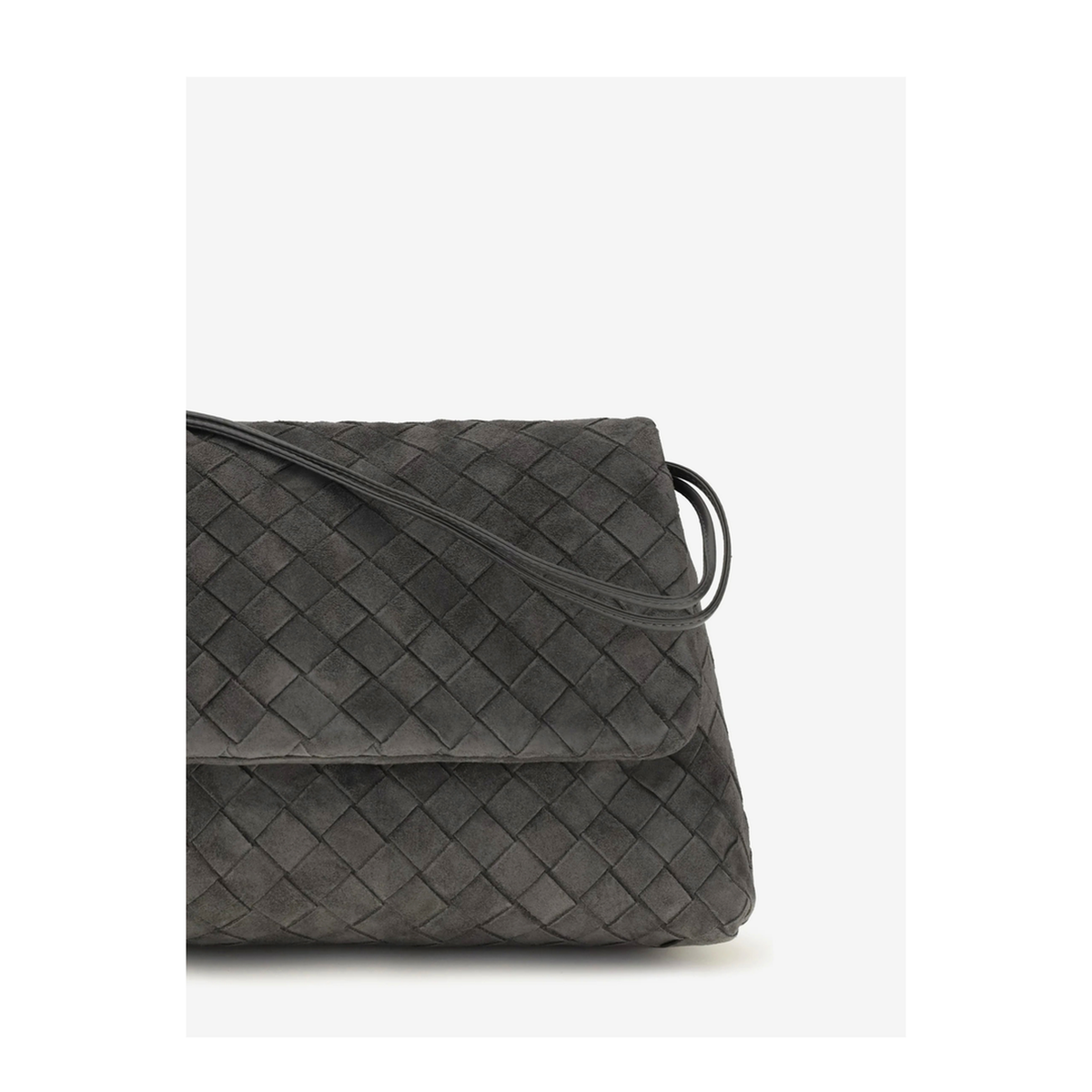 MAYFEYR - Bottega Veneta - Giorno Obsidian Grey Pouch Bag - 857657V5ZZ01689