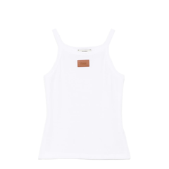 White Top with Logo Patch