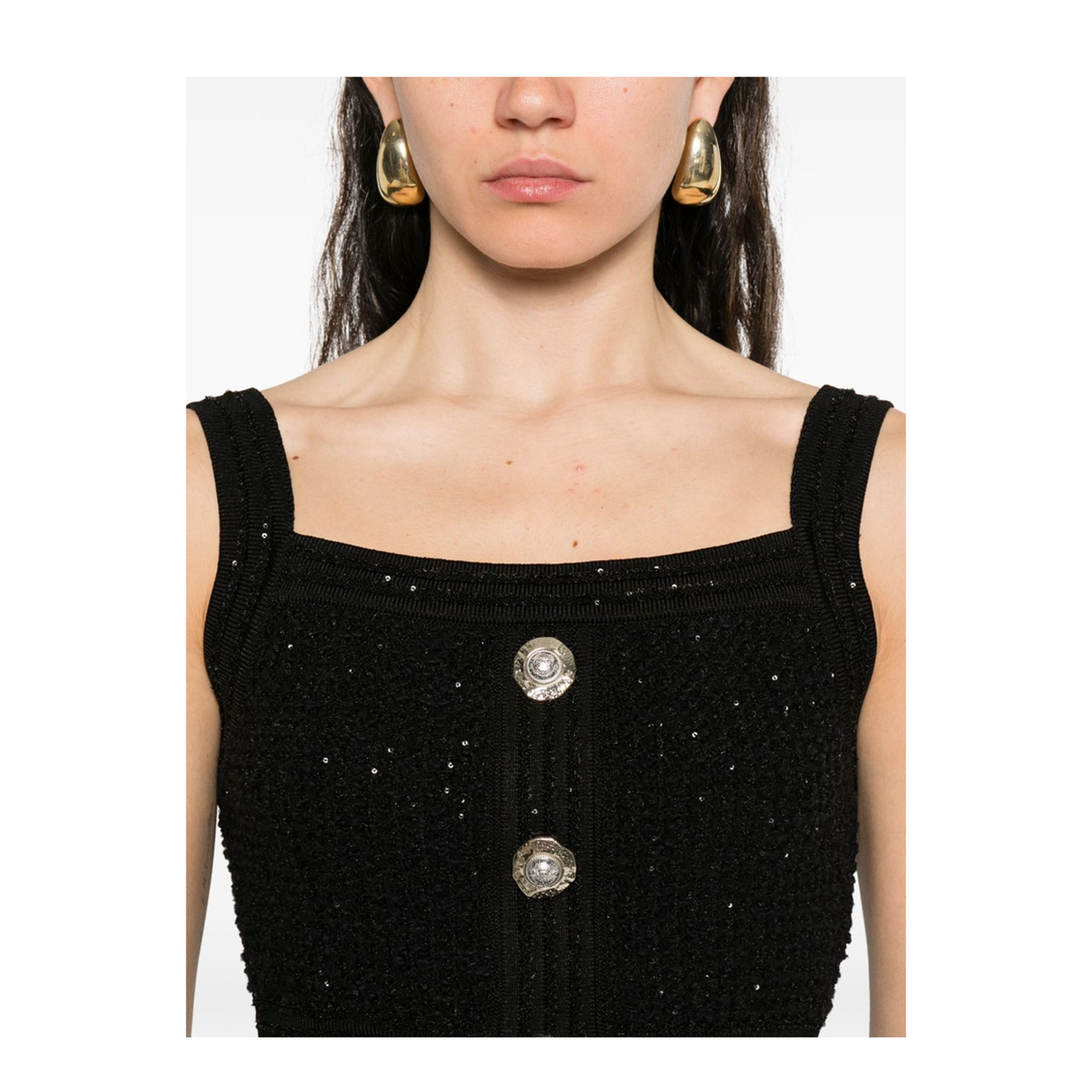 Tweed Top - Black
