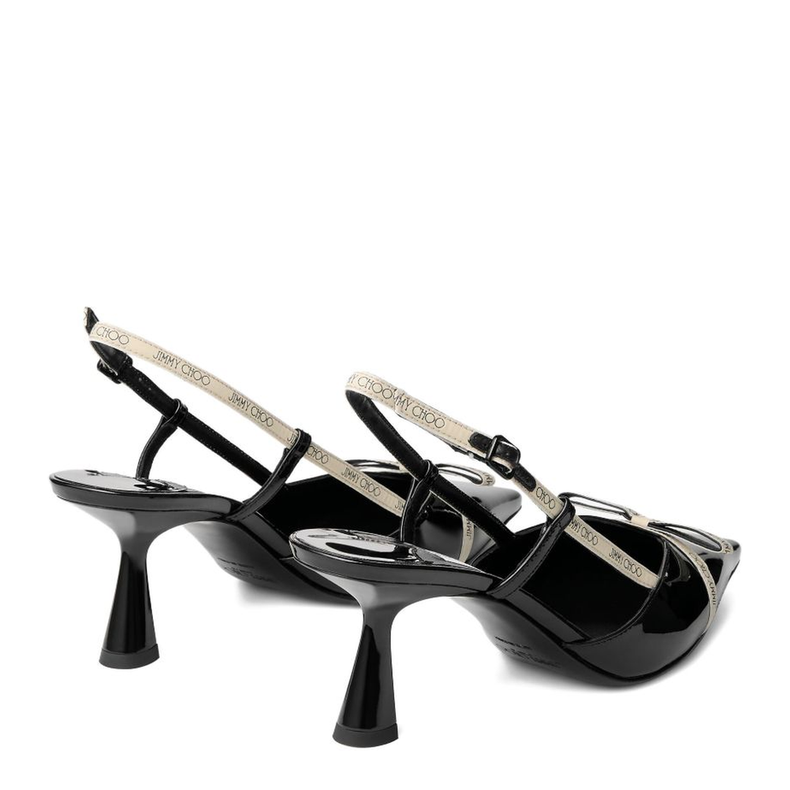 Buttermilk Patent Leather Slingback Pumps