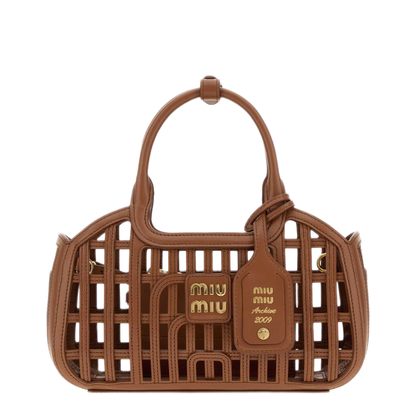 MAYFEYR - Miu Miu - Brown Leather Handbag - 5BA2942IBEF0046