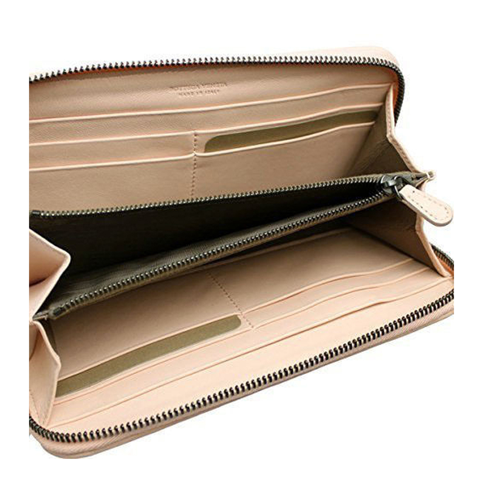 Intrecciato Leather Wallet - Beige