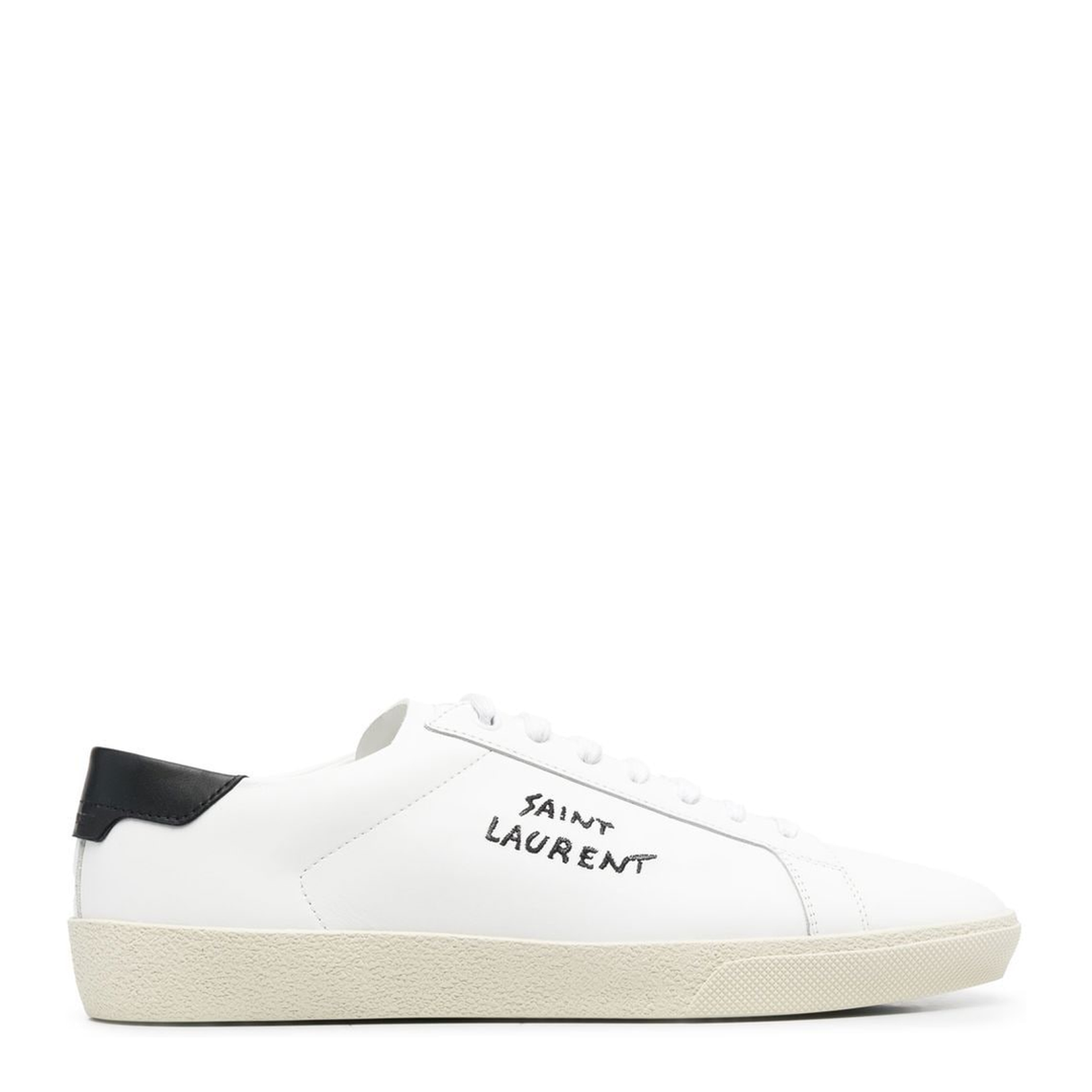 Court Classic Embroidered Sneakers in Smooth Leather
