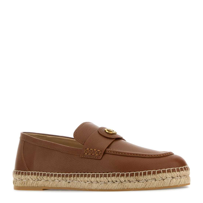 MAYFEYR - Valentino - Caramel Leather Vlogo Espadrilles - 8Y2S0K00UDXN58
