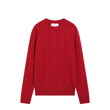 MAYFEYR - Ami Paris - Wool Sweater Red - UKS880KN0189A186