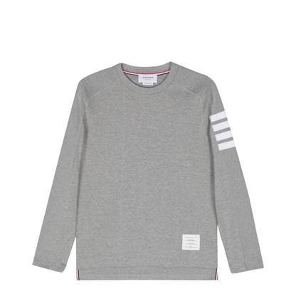 4-Bar Stripe Cotton Sweatshirt