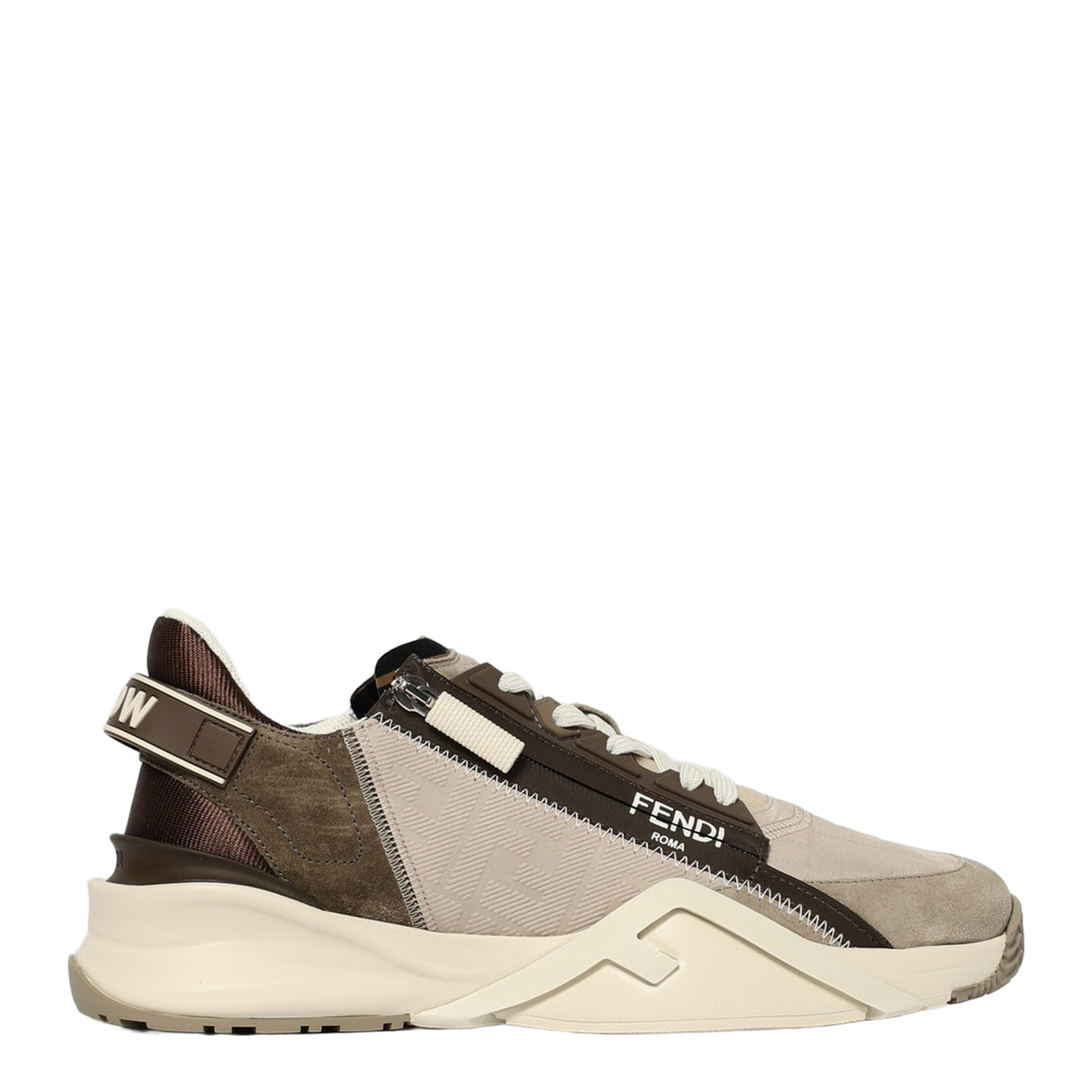 Flow Trainers Leather Beige