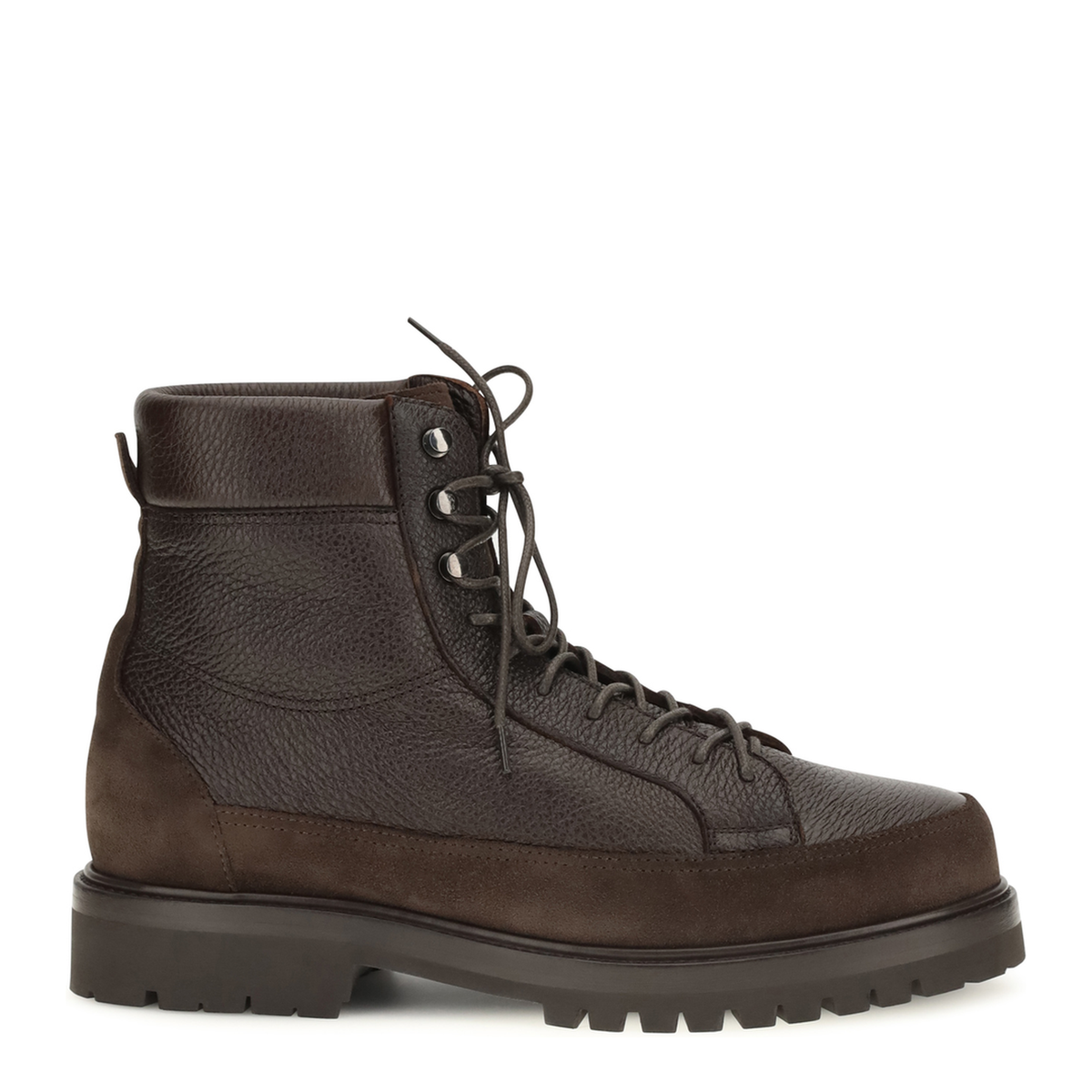MAYFEYR - Brunello Cucinelli - Explorer Deer Leather And Suede Booties - MZUNSMQ677COL80