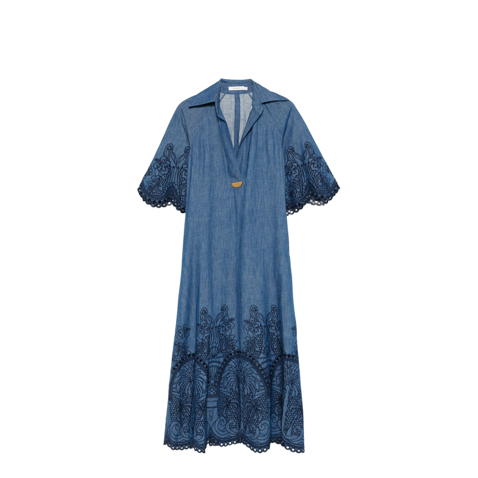 Coco Embroidered Denim Dress
