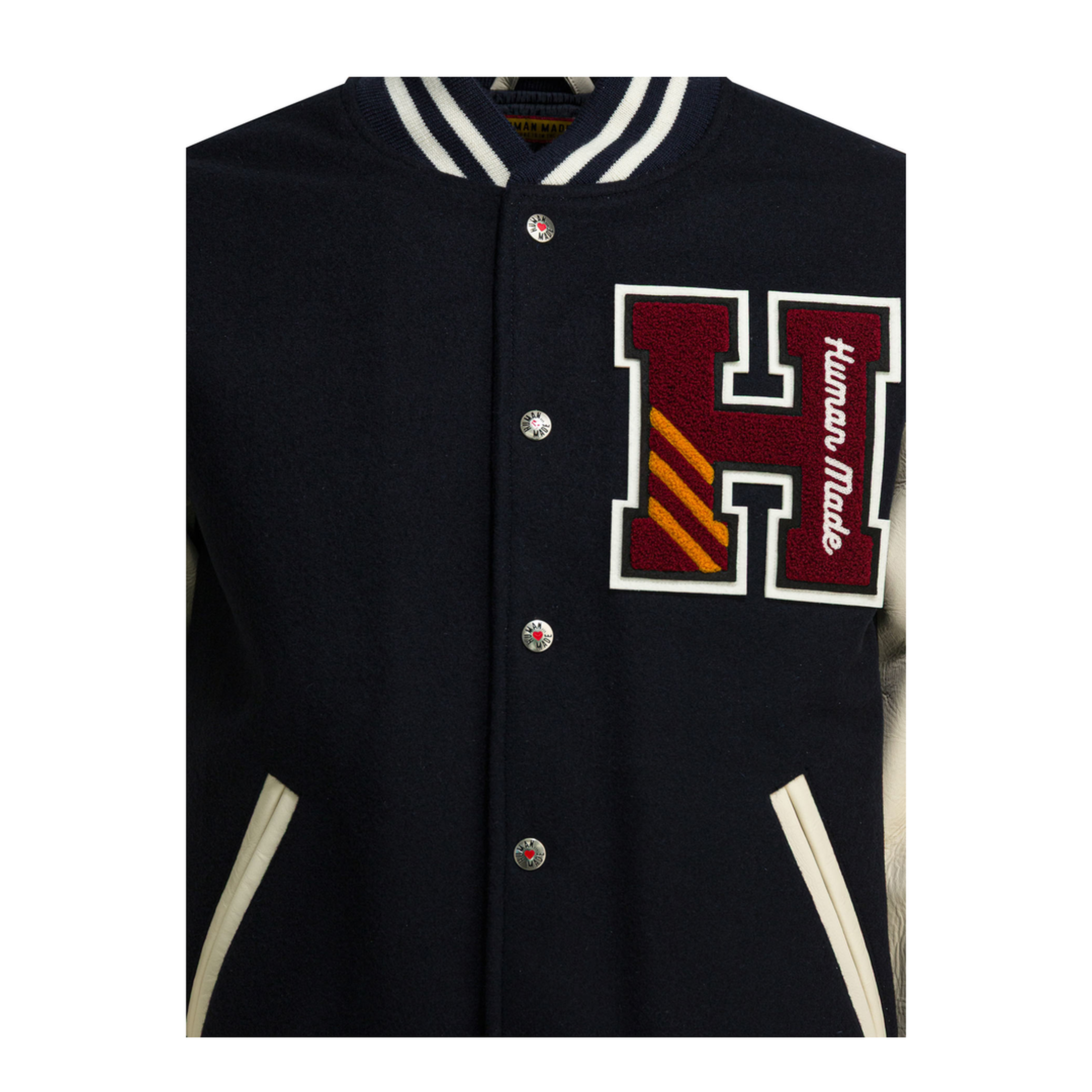 MAYFEYR - Human Made - Wool And Nylon Bomber Jacket - HM30JK043NAVY