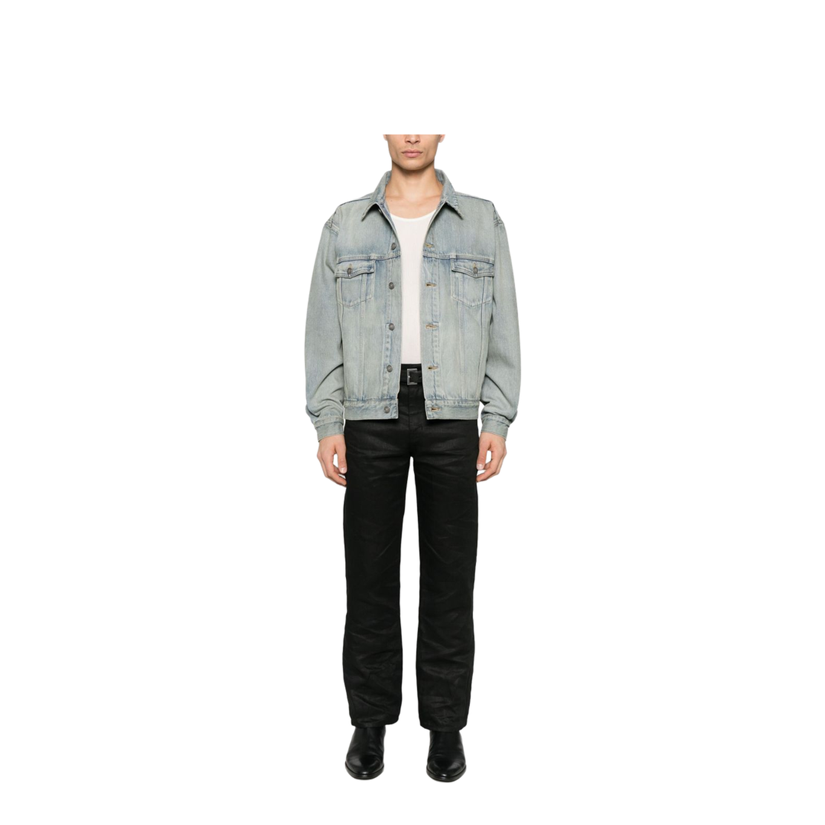Trucker Jacket in Chicago Blue Denim