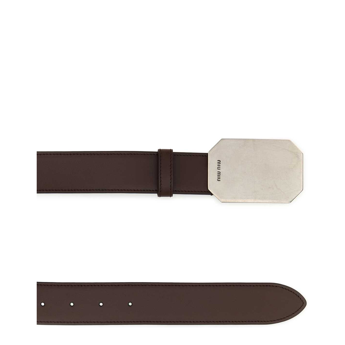 MAYFEYR - Miu Miu - Chocolate Leather Belt - 5CC6132C9QF0NBL