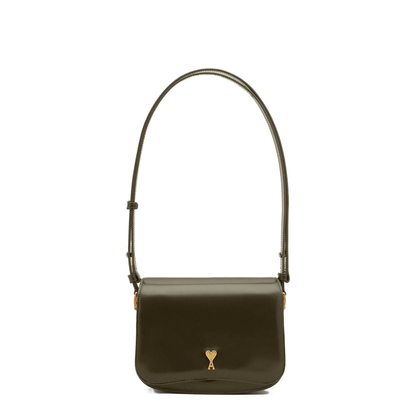 Dark Khaki Green Cow Leather Bag