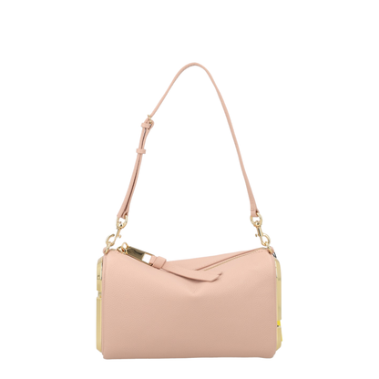 The Snapshot Medium Grained Leather Shoulder Bag - Rose