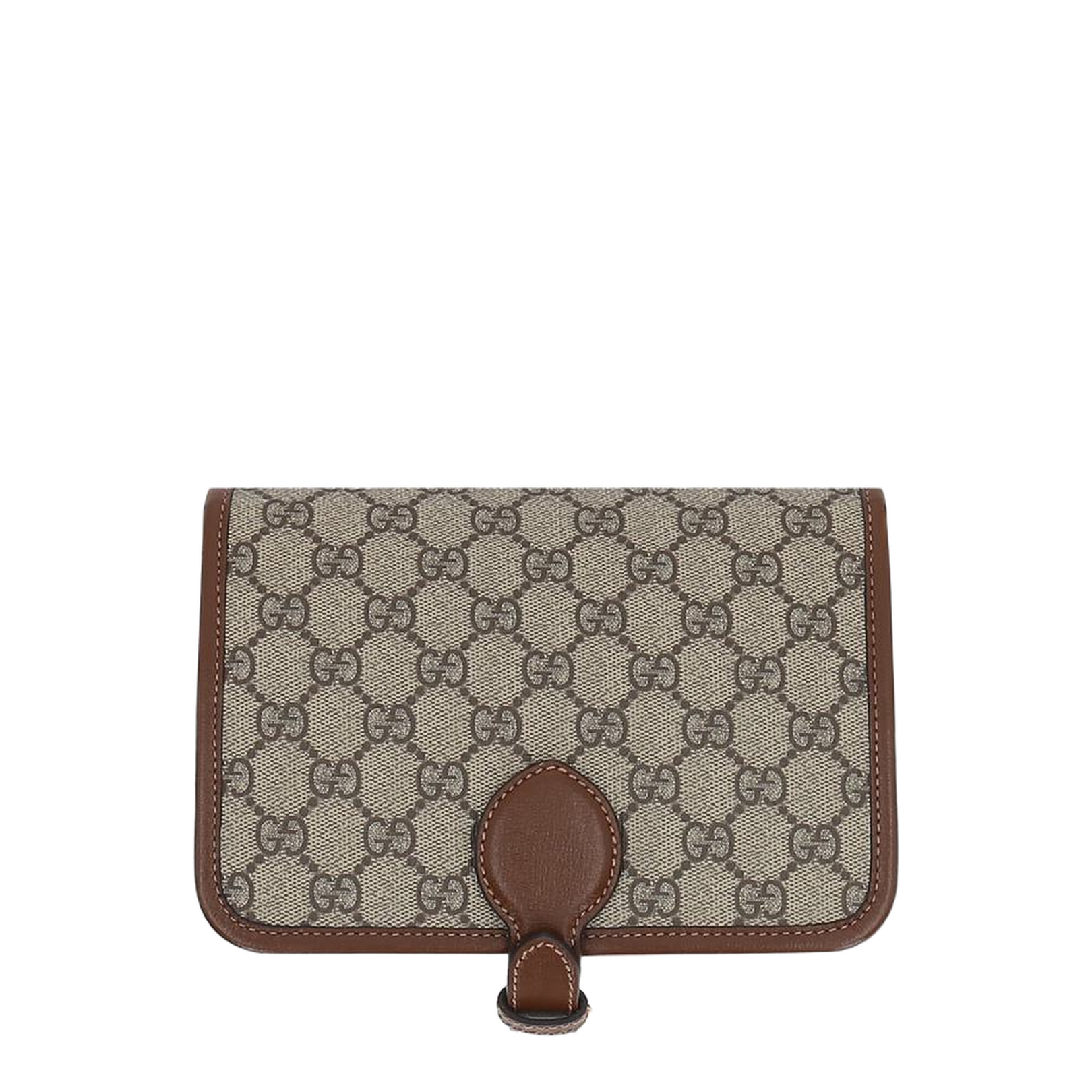 Horsebit 1955 Leather Card Case Wallet - Brown