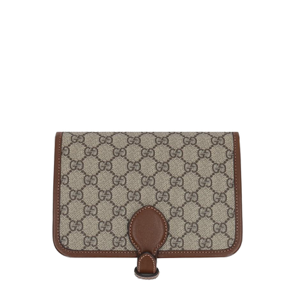 Horsebit 1955 Leather Card Case Wallet - Brown