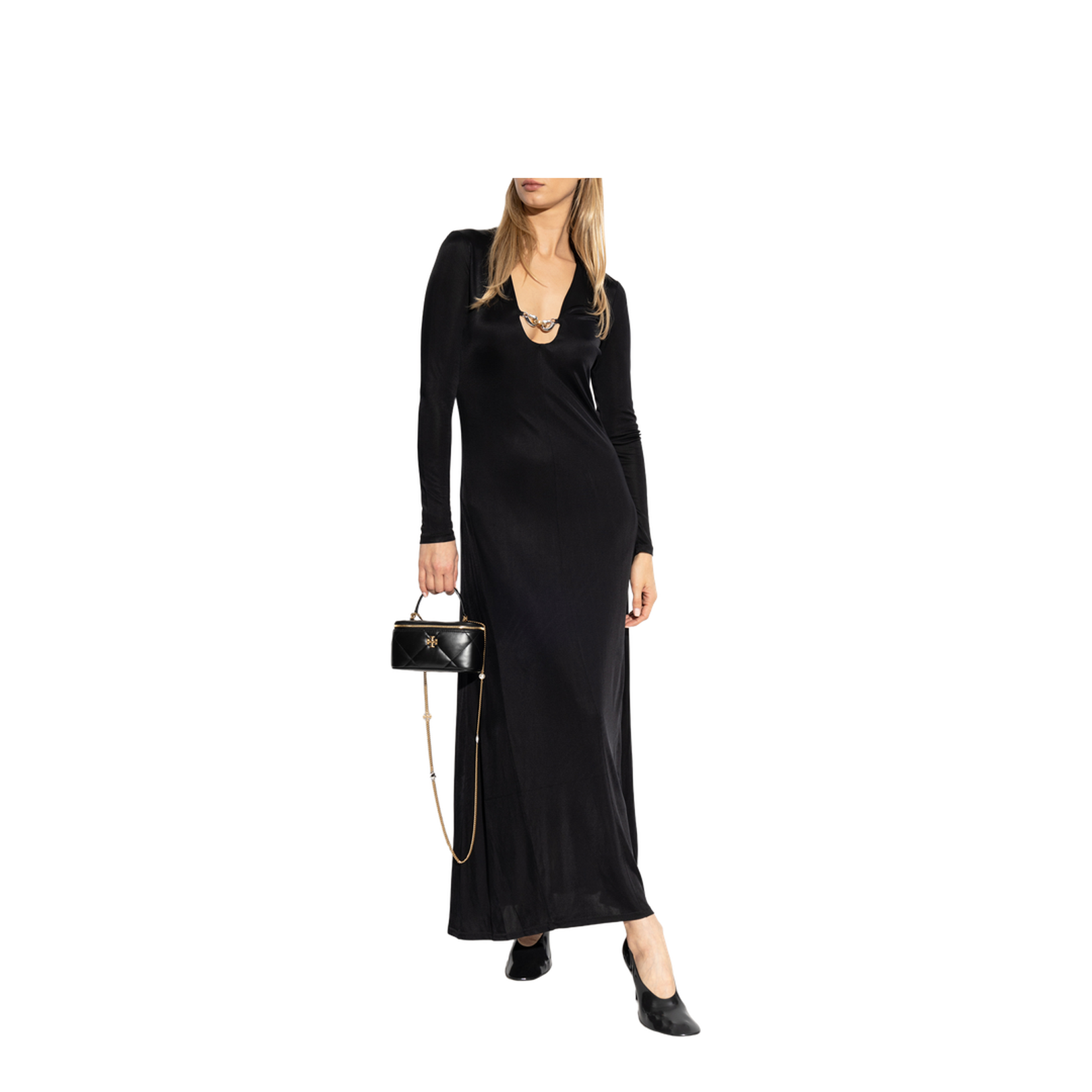 Dress with decorative appliqué