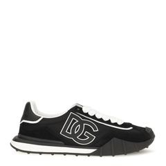 Dg Logo Leather Sneakers