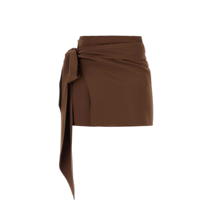 MAYFEYR - Prada - Brown Crepe Mini Skirt - P142WSOOO12L0F0HK4
