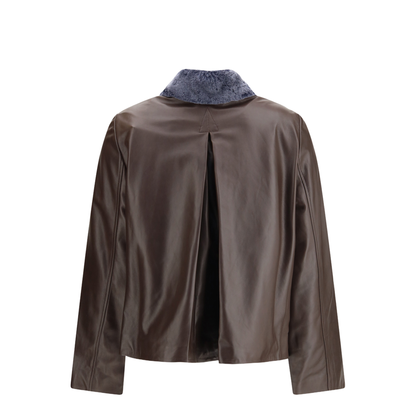 MAYFEYR - Marni - Leather Jacket With A Shearling Collar - GIMX0314QUULA736