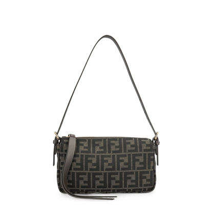 MAYFEYR - Fendi - Zip Top Small Bag In Jacquard Fabric Ff Zucca - 8BS123B17A