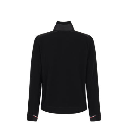 Zip-Up Sweatshirt Fleece Black