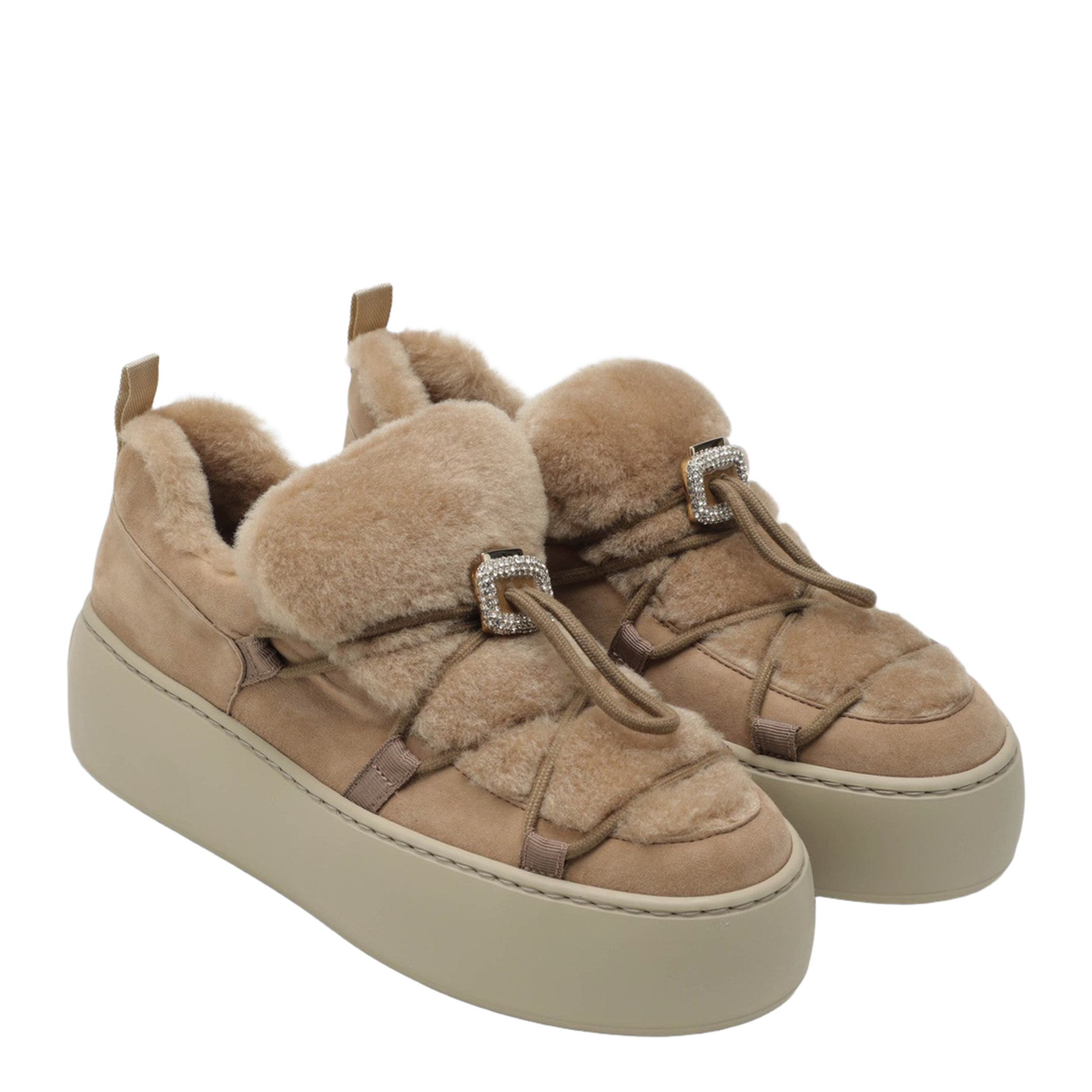 Brown Viv' Up Suede Sneaker