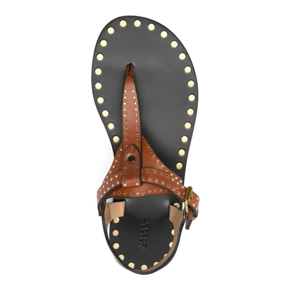 MAYFEYR - Isabel Marant - Joonya Studded Flat Sandals - SD0272FAD1B01S