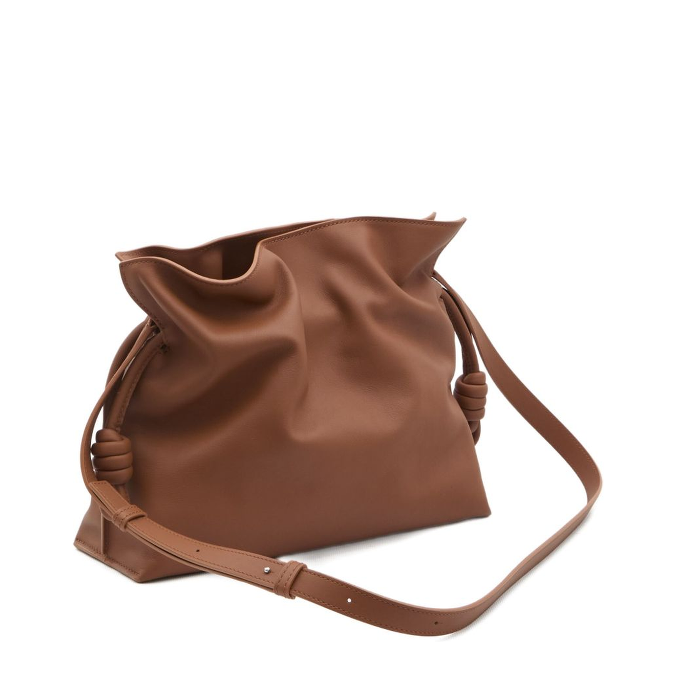Flamenco Medium Calfskin Clutch Bags - Squirrel