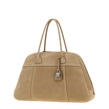 MAYFEYR - Miu Miu - Beige Suede Vivant Shopping Bag - 5BB1952CSSF0379