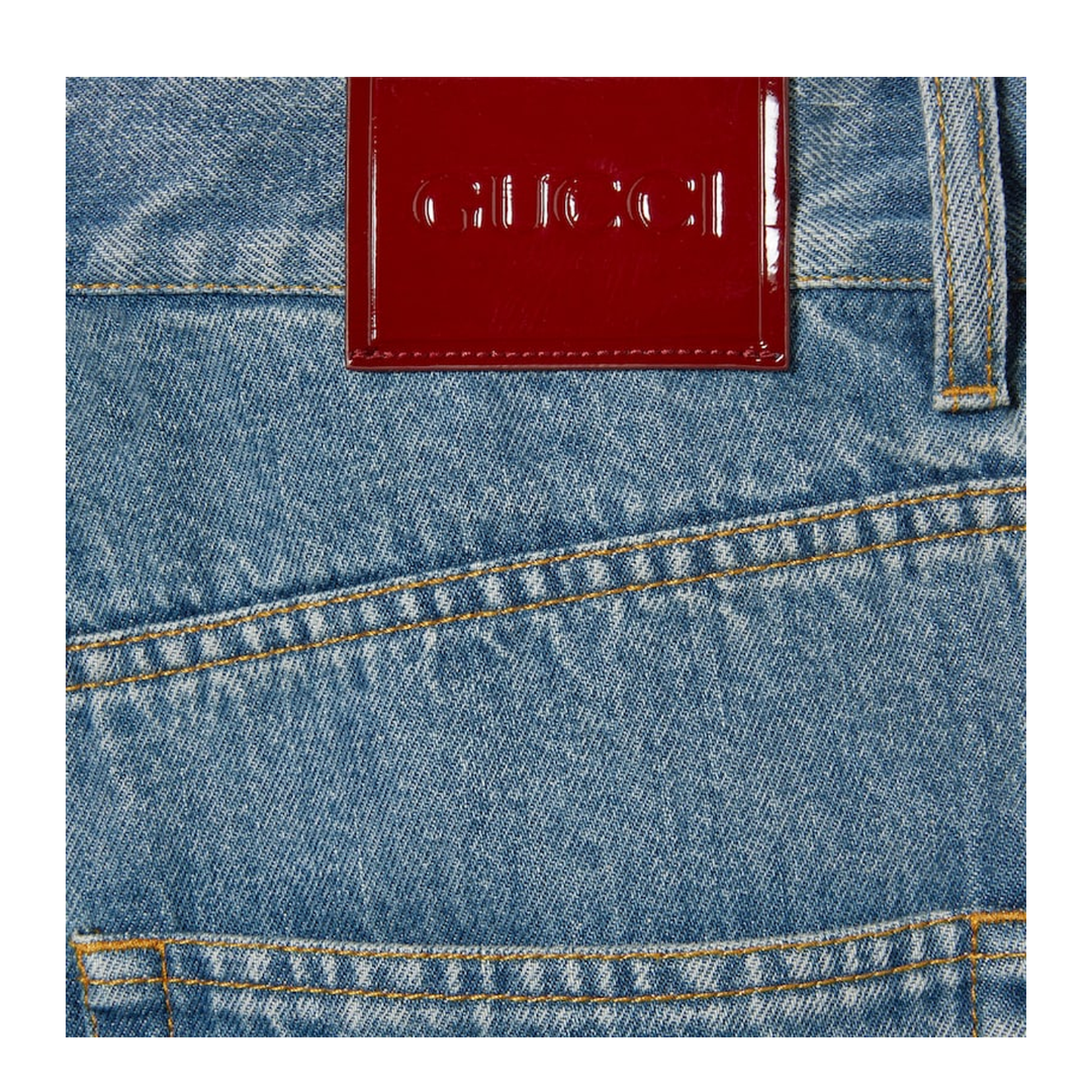 Tight Fit Baggy Denim Pants Light Blue