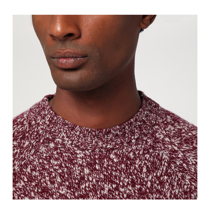 MAYFEYR - Drumohr - Grape Coloured Pattern Wool Sweater - D5W103MRLWOM06