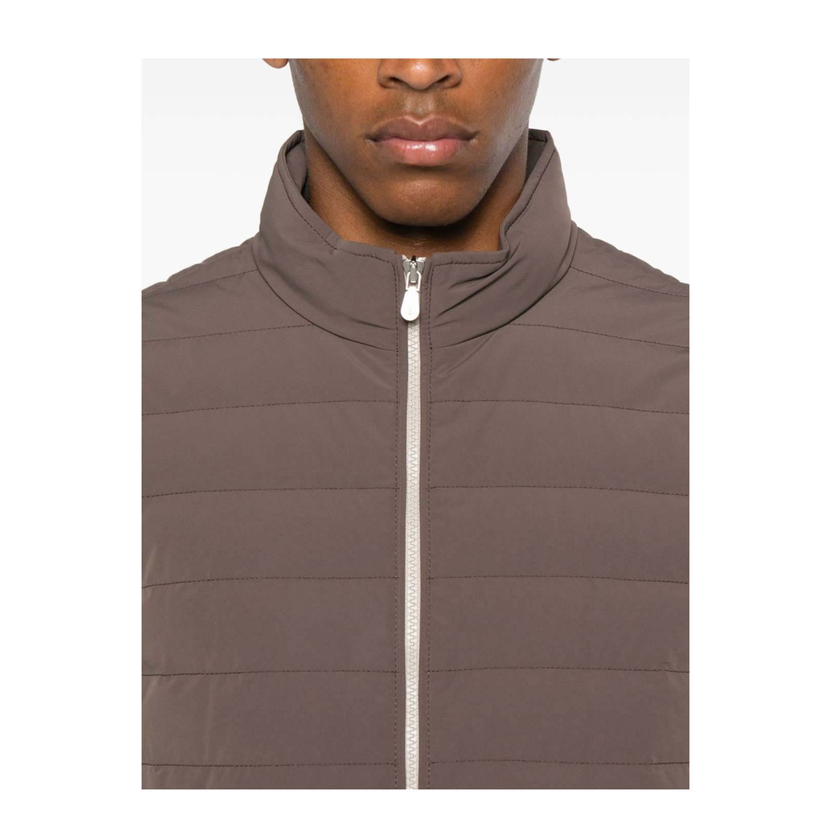 Quilted Jacket Brown