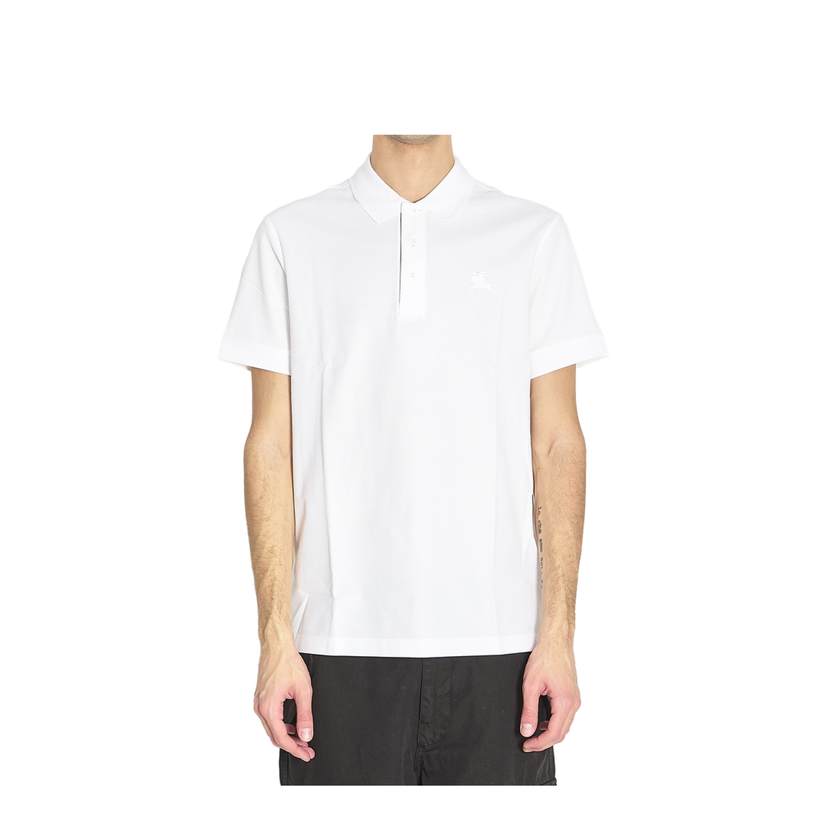 Logo Embroidered Short Sleeved Polo Shirt