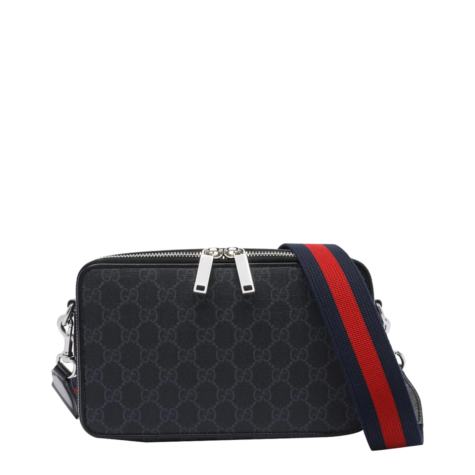 GG Black Small Canvas Crossbody Bag - Navy Blue