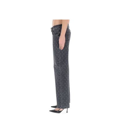 MAYFEYR - Marine Serre - Moon Laser Jeans - WPA128BCDEN0006GR90