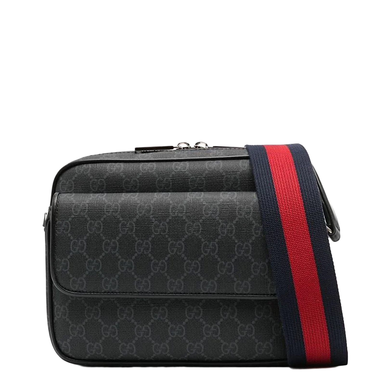 Black Small Crossbody Bag in GG Supreme Canvas