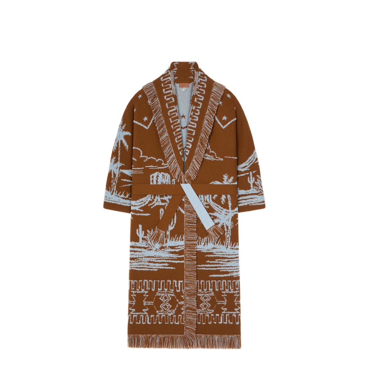 MAYFEYR - Alanui - Canyon Spirit Coat Tabacco Onda - LWHQ003E26KNI0036442