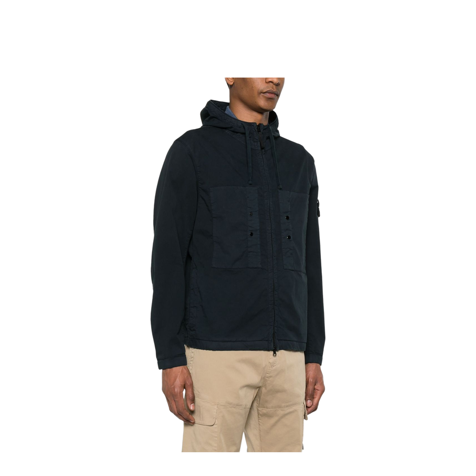 Hooded Jacket made from Stretch Supima Cotton Twill