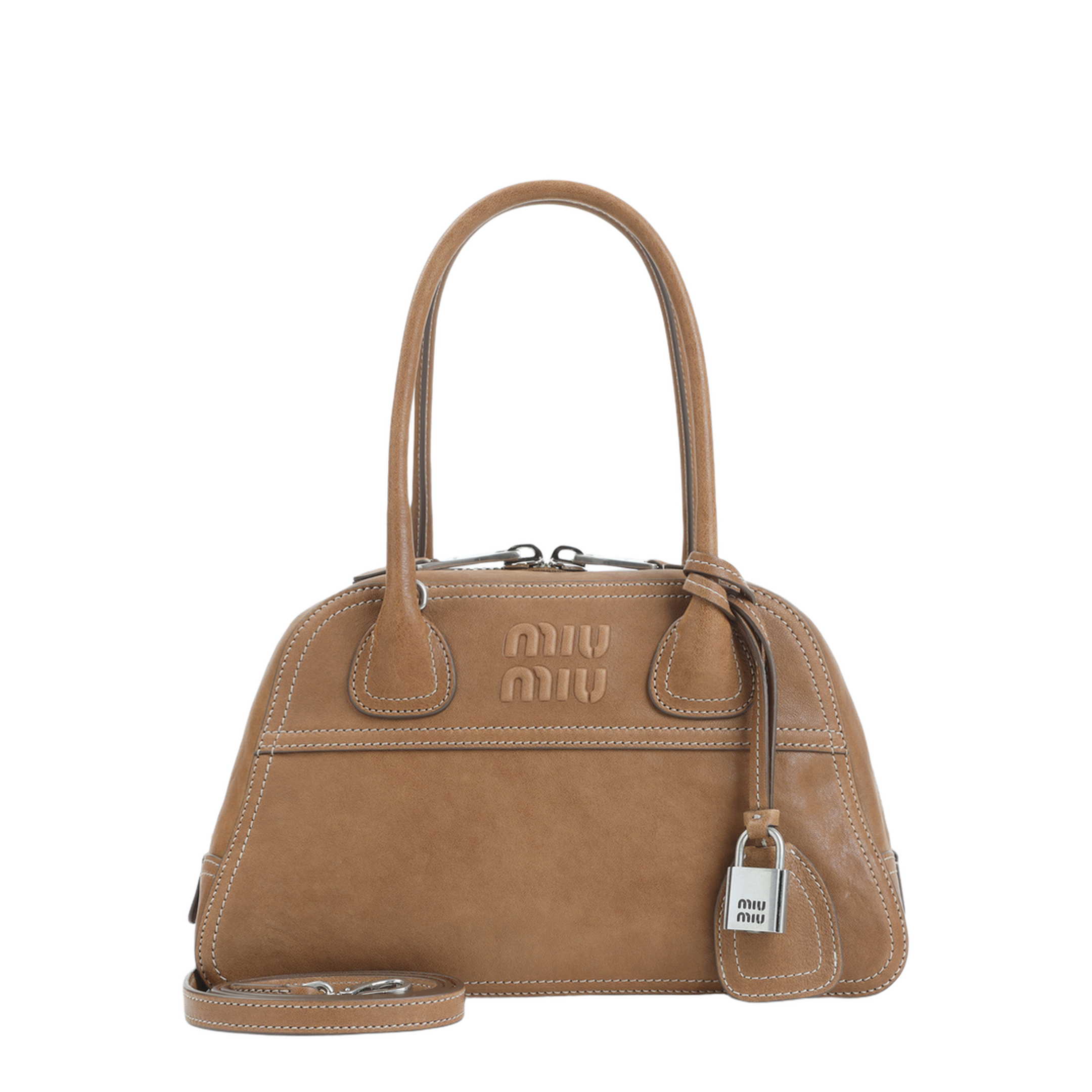 MAYFEYR - Miu Miu - Vivian Nappa Shoulder Bag - 5BB200VOOO2BBL
